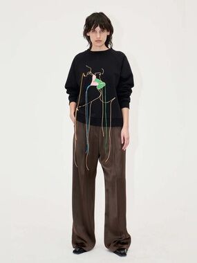 STINE GOYA Black Lexi Sweatshirt - M